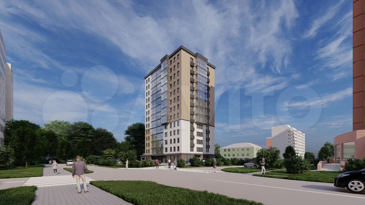 3-к. квартира, 73,2 м², 8/12 эт.