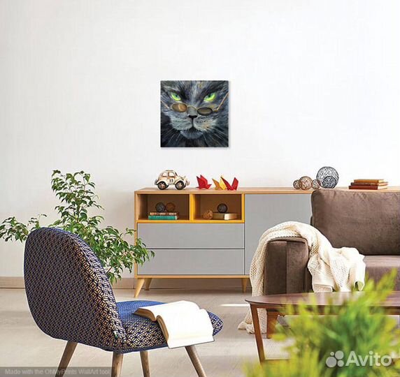 Картина маслом на холсте Кот Базилио