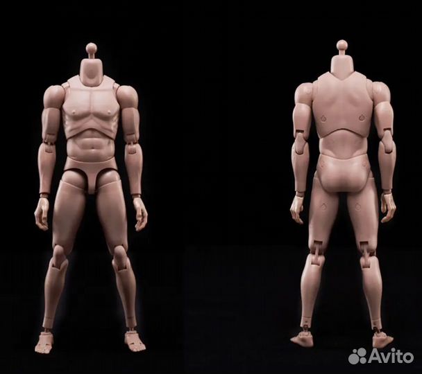 Фигурка 1:6 Тело мужчины + черный комбинезон