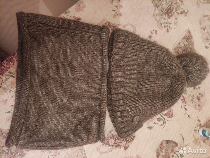 Комплект шапка и снуд для мальчика