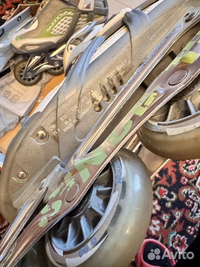 Роликовые коньки,весь комплект 40р