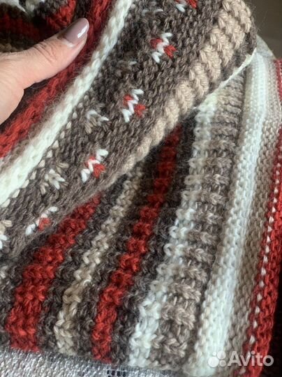 Комплект шапка и снуд зимний