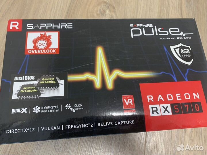 Видеокарта amd radeon rx 570 8gb sapphire