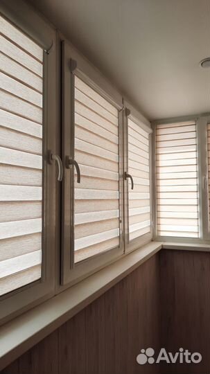 Рулонные шторы зебра дайкири ванильный