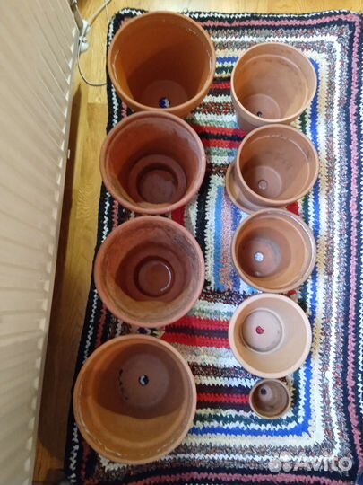 Горшок керамический для растений. Поддоны