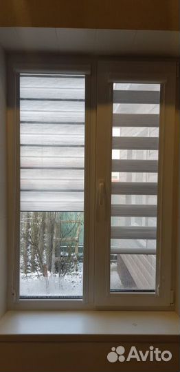 Рулонные шторы день ночь зебра E8679-L3562