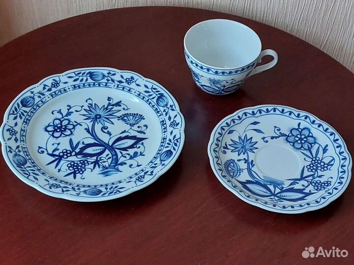 Чайная пара / тройка Голубые перелески, Синий лук