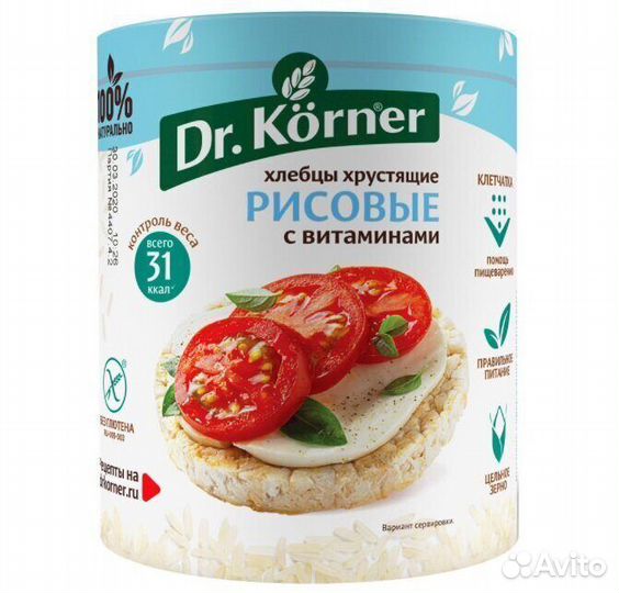 Хлебцы Доктор Корнер (Dr.Korner) Рисовые 100г