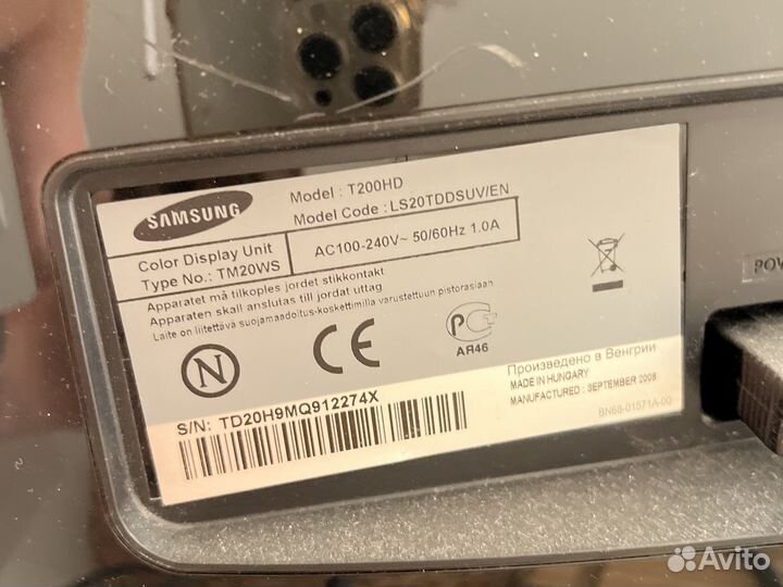 Монитор Samsung t200hd