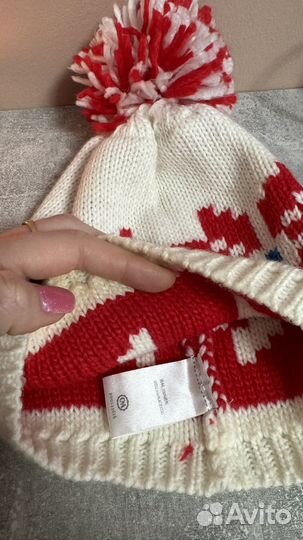 Шапка зимняя белая женская