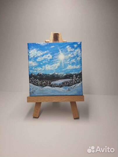 Мини картина акрилом на холсте