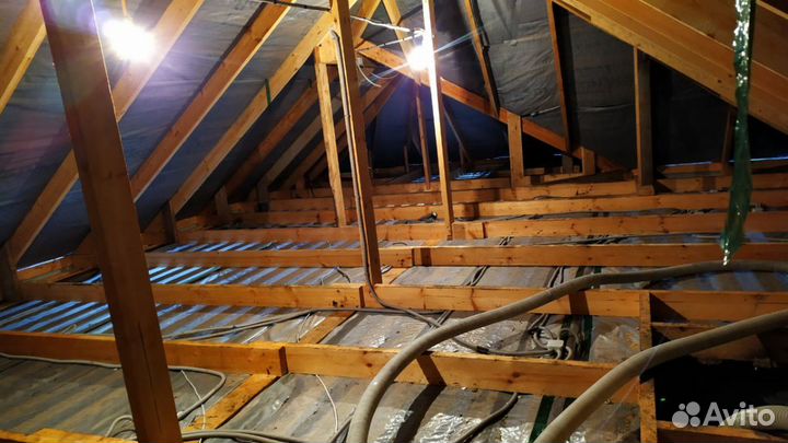 Эковата бесшовный утеплитель