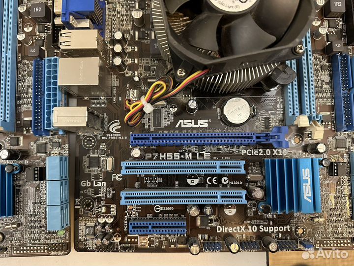 Материнская плата asus P7H55-M LE+процессор