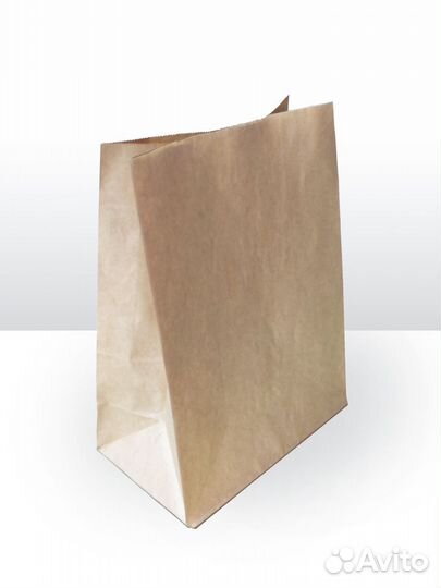 Бумажные пакеты с прямоугольным дном (без ручек)