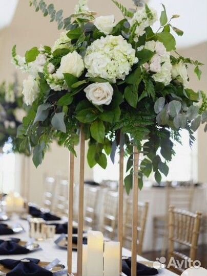 Стойки на свадьбу для декора столов