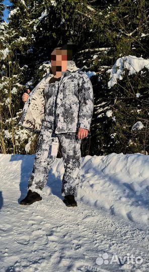 Костюм рыбака зимний лес