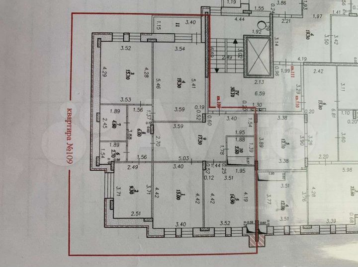4-к. квартира, 110,9 м², 2/10 эт.
