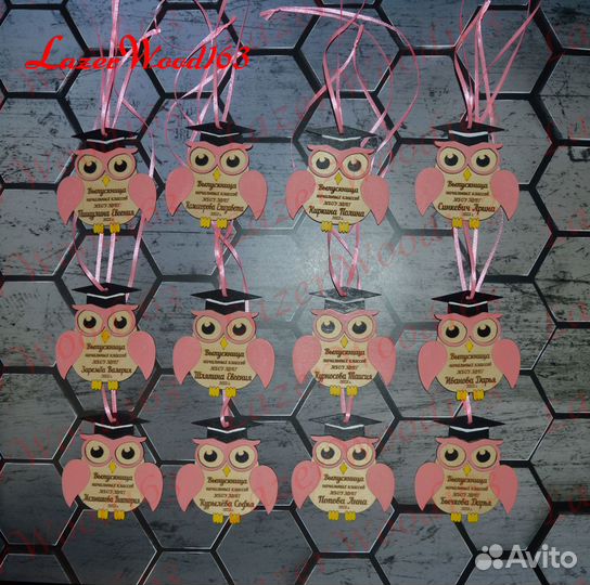 Медали Дерево Праздник Выпускник Именные Совы