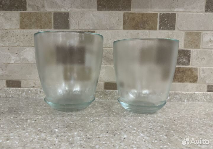 Горшки стеклянные прозрачные Nina glass