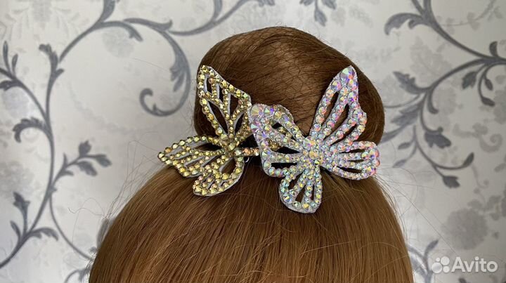 Украшение на пучок для художественной гимнастики