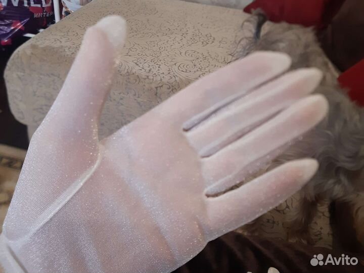 Перчатки свадебные вечерние 7-7.5