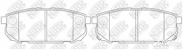 Колодки тормозные дисковые KIA sorento 2.5 2006 - KIA sorento 2.5 2002 - KIA