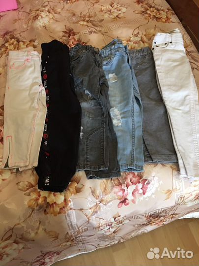 Джинсы и трикотаж брюки для дев 4/5 г всё
