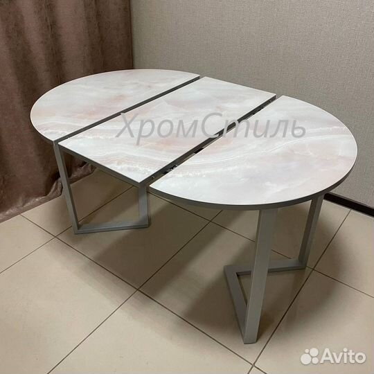 Круглый кухонный раздвижной стол 