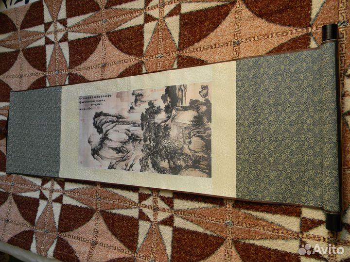 Китайская картина свиток (4 шт.) 105*30 см