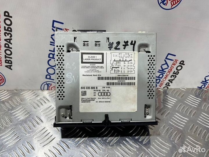 Магнитола Audi A3 8V