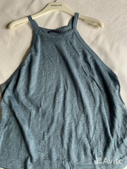 Топ майка Zara L, Лен 100%