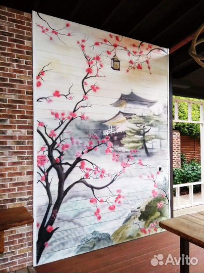 Роспись стен, художник, аэрография, рисунки на сте