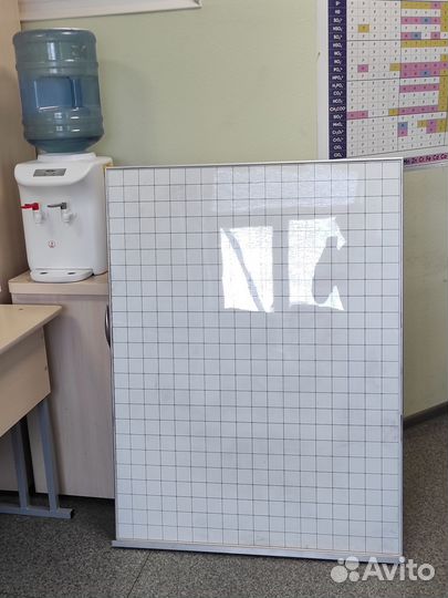 Магнитно маркерная доска в клетку 90х120