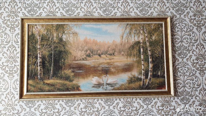 Картина в раме гобелен