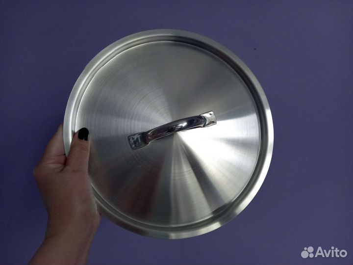 Крышка из нержавеющей стали d24см