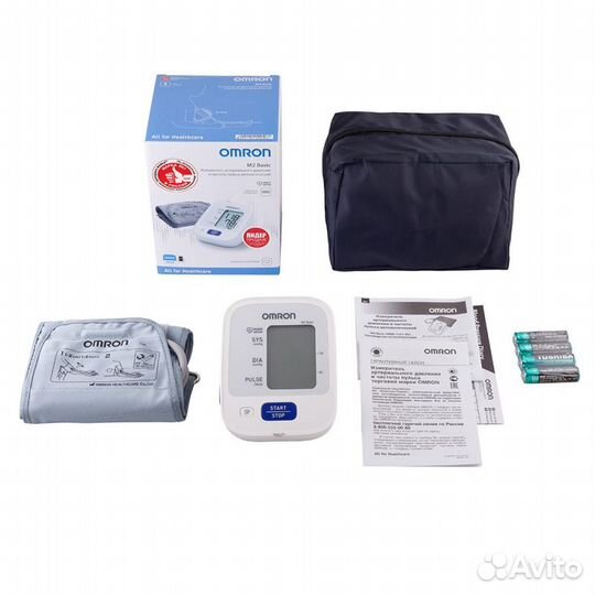 Тонометр omron M2 Basic c адаптером, манжета 22-42