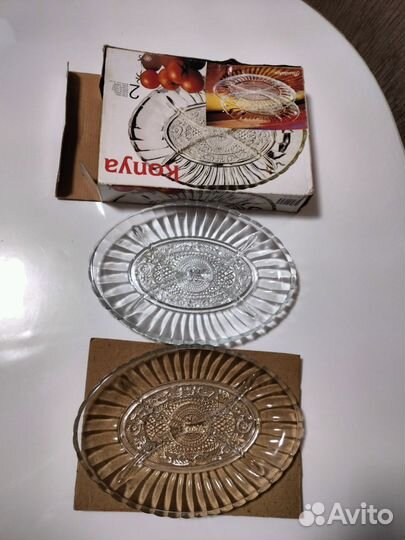 Менажница стеклянная 2 шт