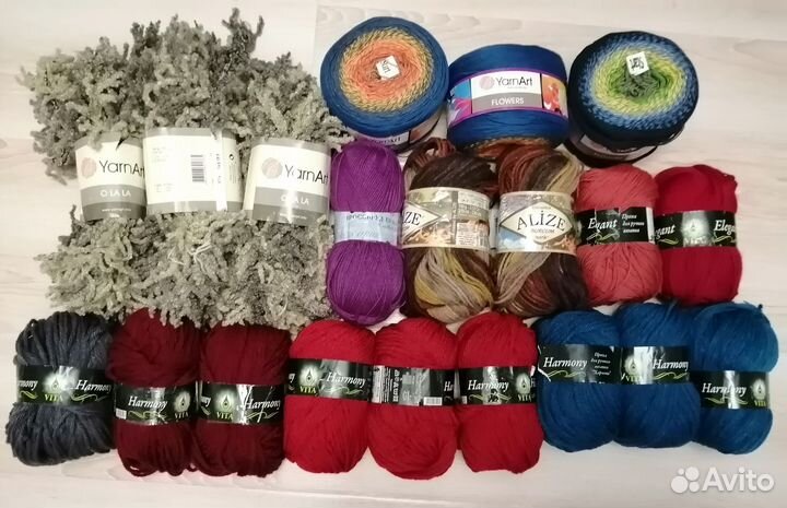 Пряжа разная для вязания