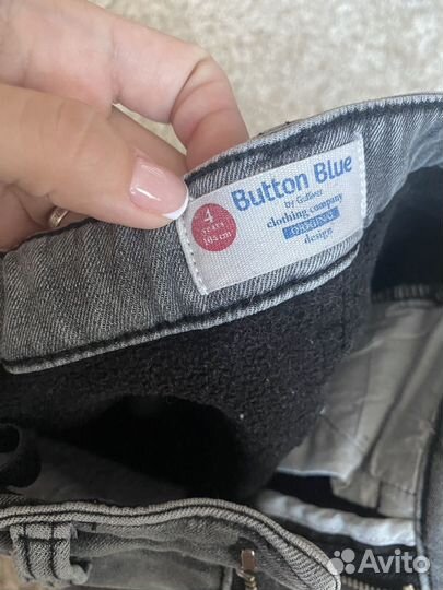 Джинсы для девочки утепленные 104