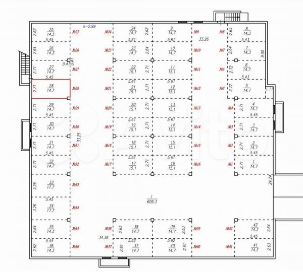 Машиноместо, 15 м²