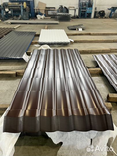 Металлочерепица Коричневая