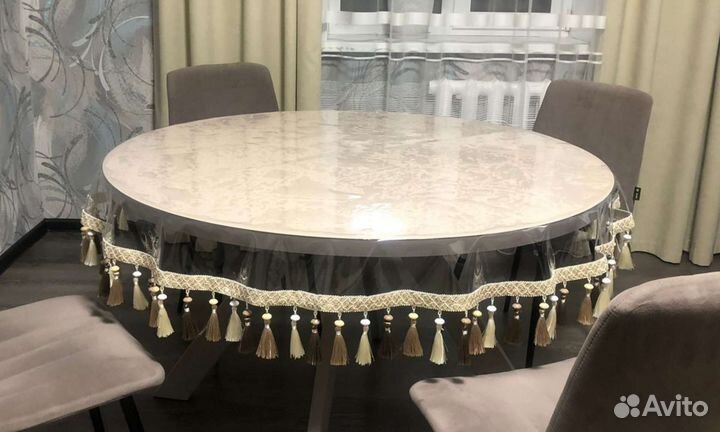 Скатерти гибкое стекло силикон прозрачная