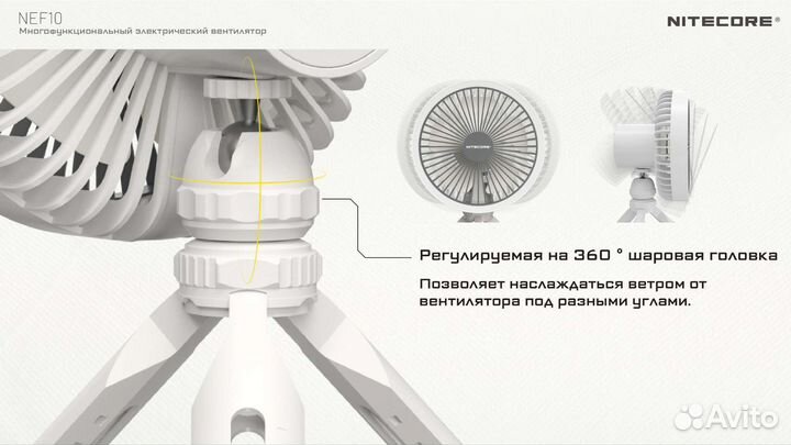 Nitecore NEF10 Портативный вентилятор