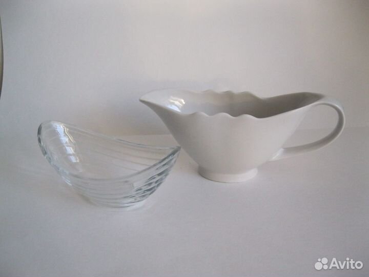 Соусник дулевский фарфор и салатник стекло