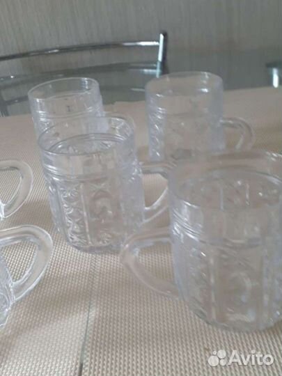 Хрустальная ваза,графин,рюмки стопки и салатницы