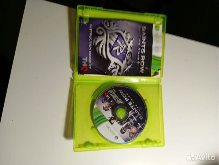 Диск Saints Row the third-xbox 360(с трещиной)