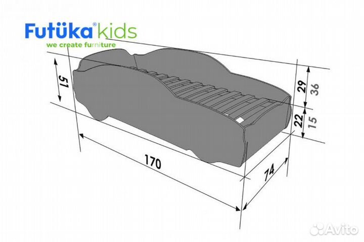 Кровать машина
