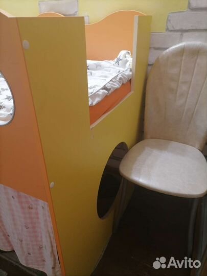 Кровать-чердак с матрасом 160х80