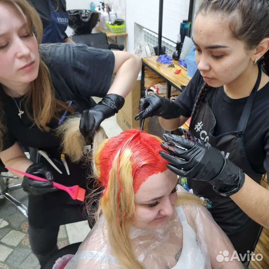 Окрашивание волос обучение