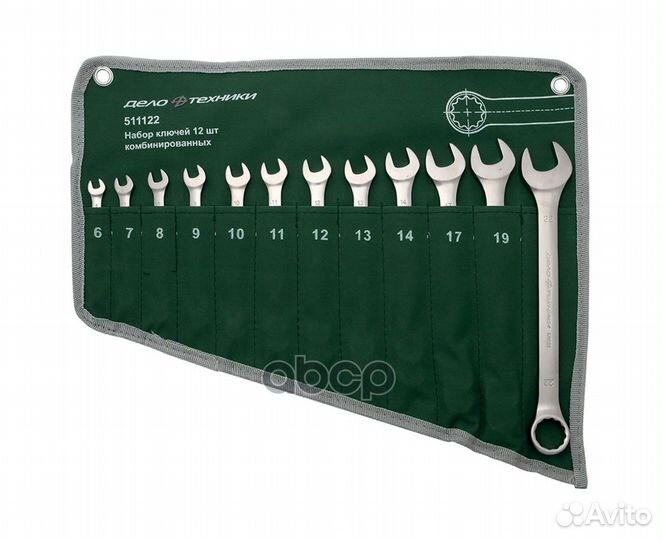 511122 набор ключей комбинированных 12шт. (6,7